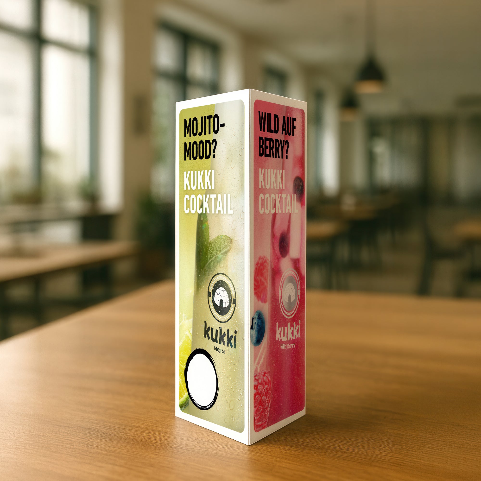 Prisma Aufsteller - kukki Cocktail