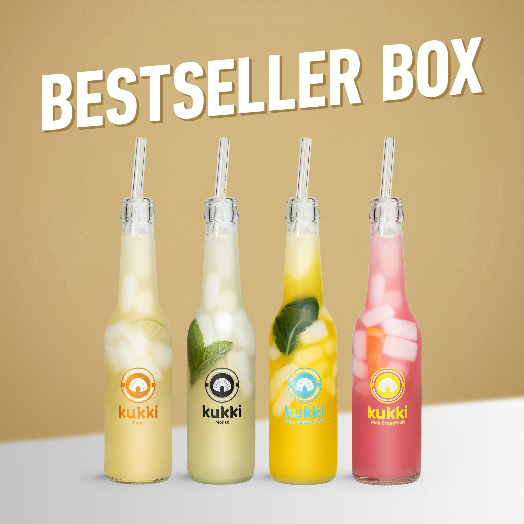 Bestseller Box + Glastrinkhalme - kukki Cocktail