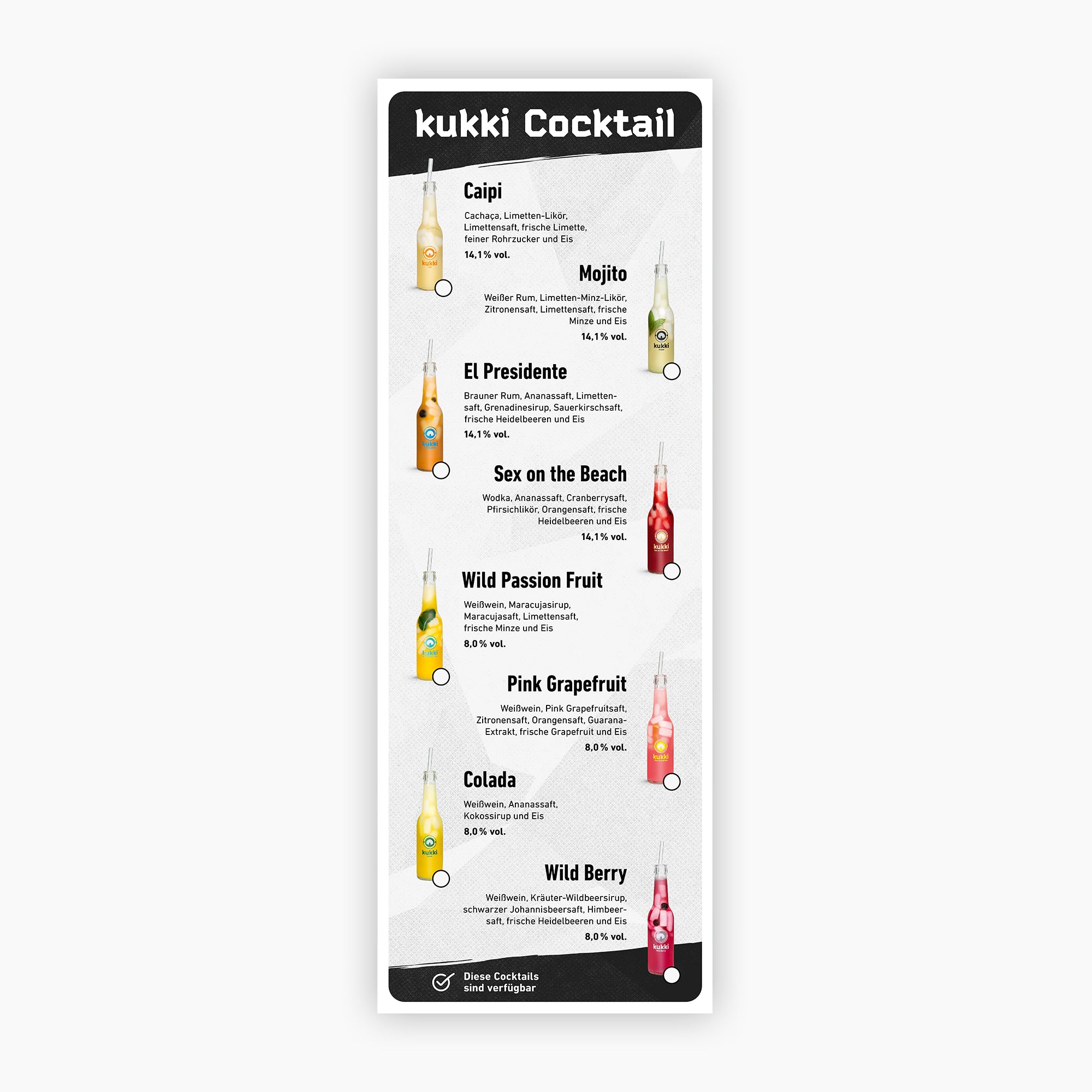 Barplakat - kukki Cocktail