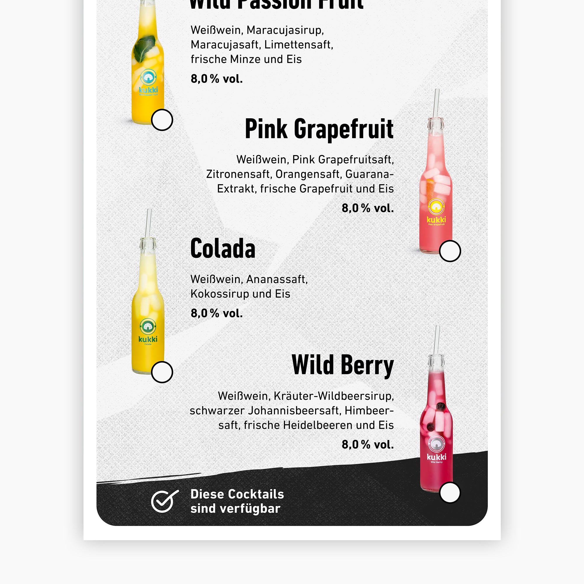 Barplakat - kukki Cocktail