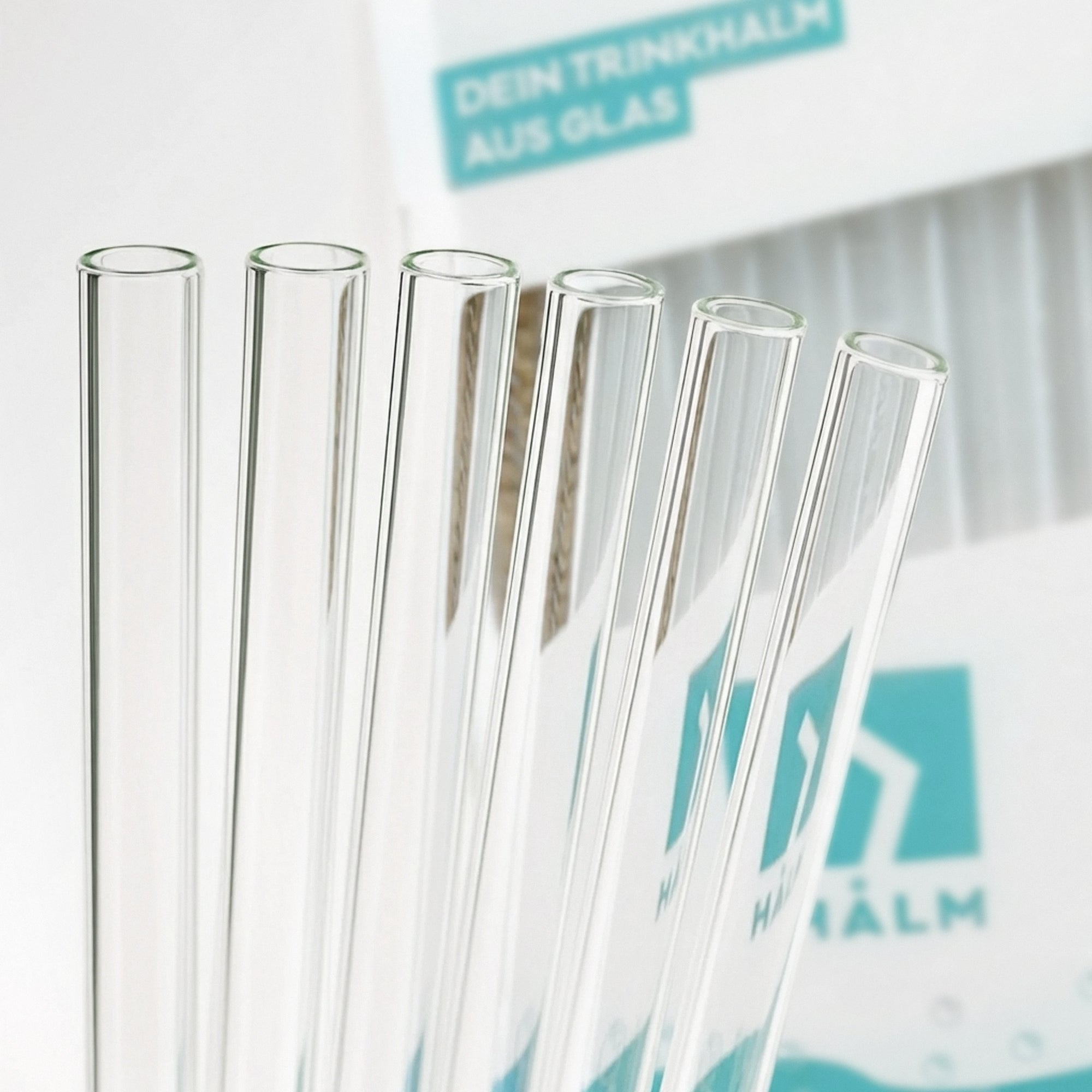 Glass drinking straws | 6 pcs.